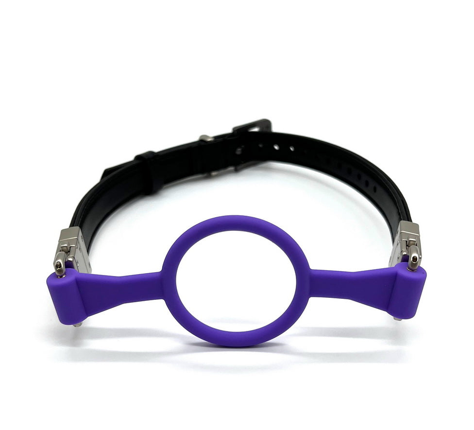 Black Swan  Gag Ring  Black Purple