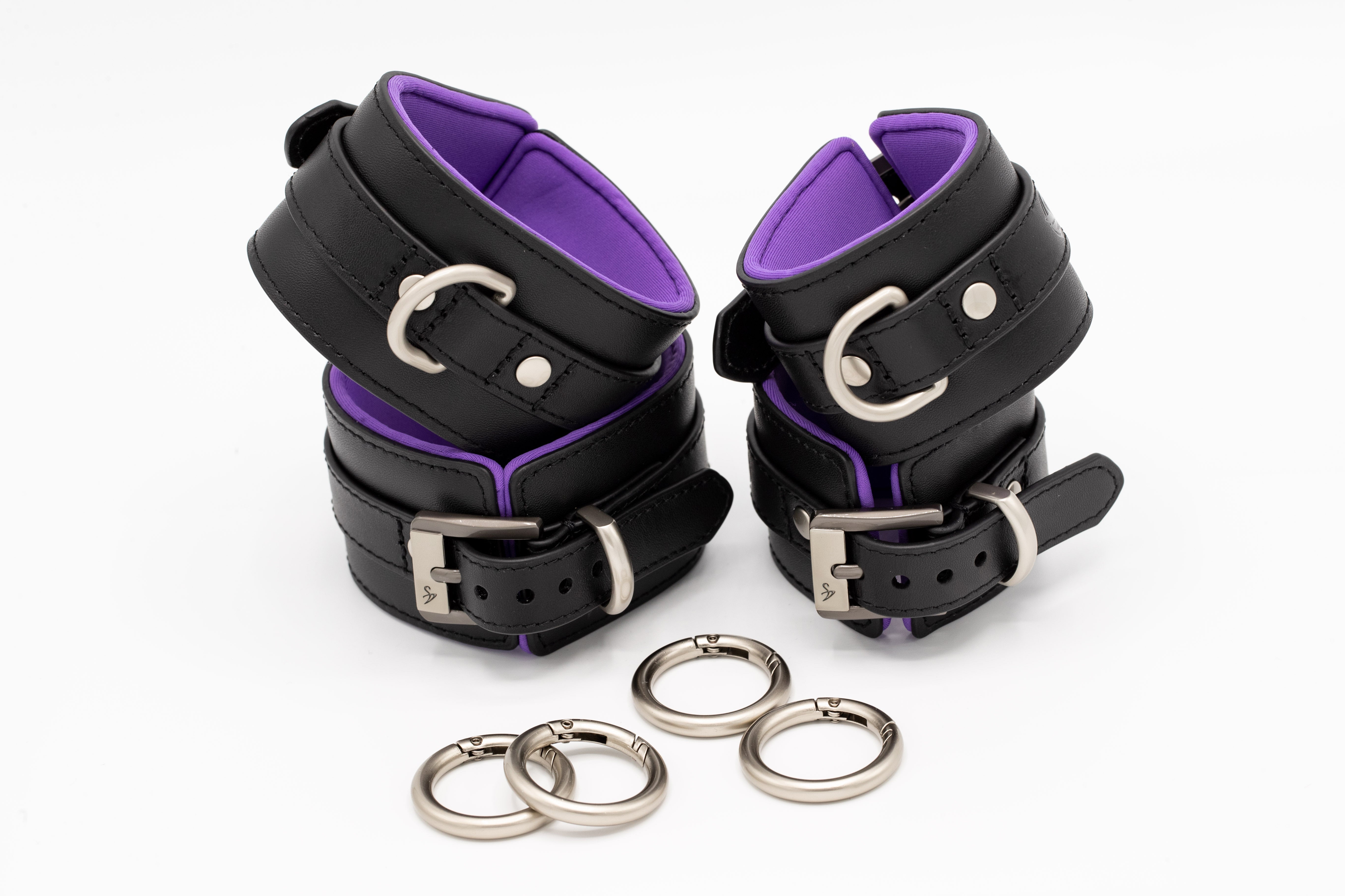 Black Swan Fesselset Black Purple